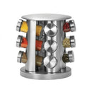 Porta Condimentos com Base Giratória Inox 12 Frascos
