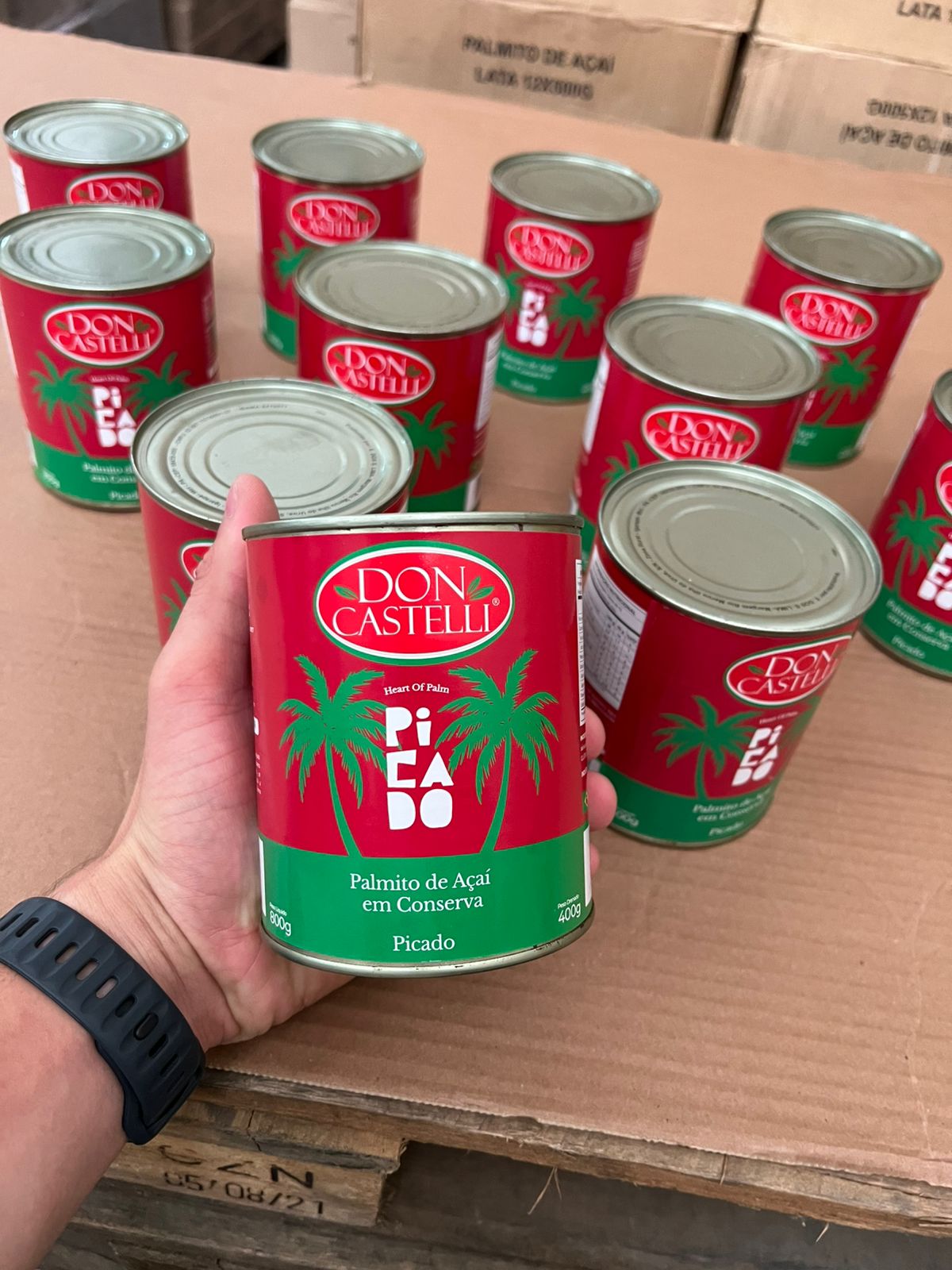 Palmito Em Lata Don Castelli Gold Picado Selecionado 500g