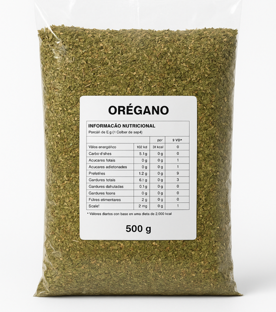 Oregano Pacote Selecionado 500g
