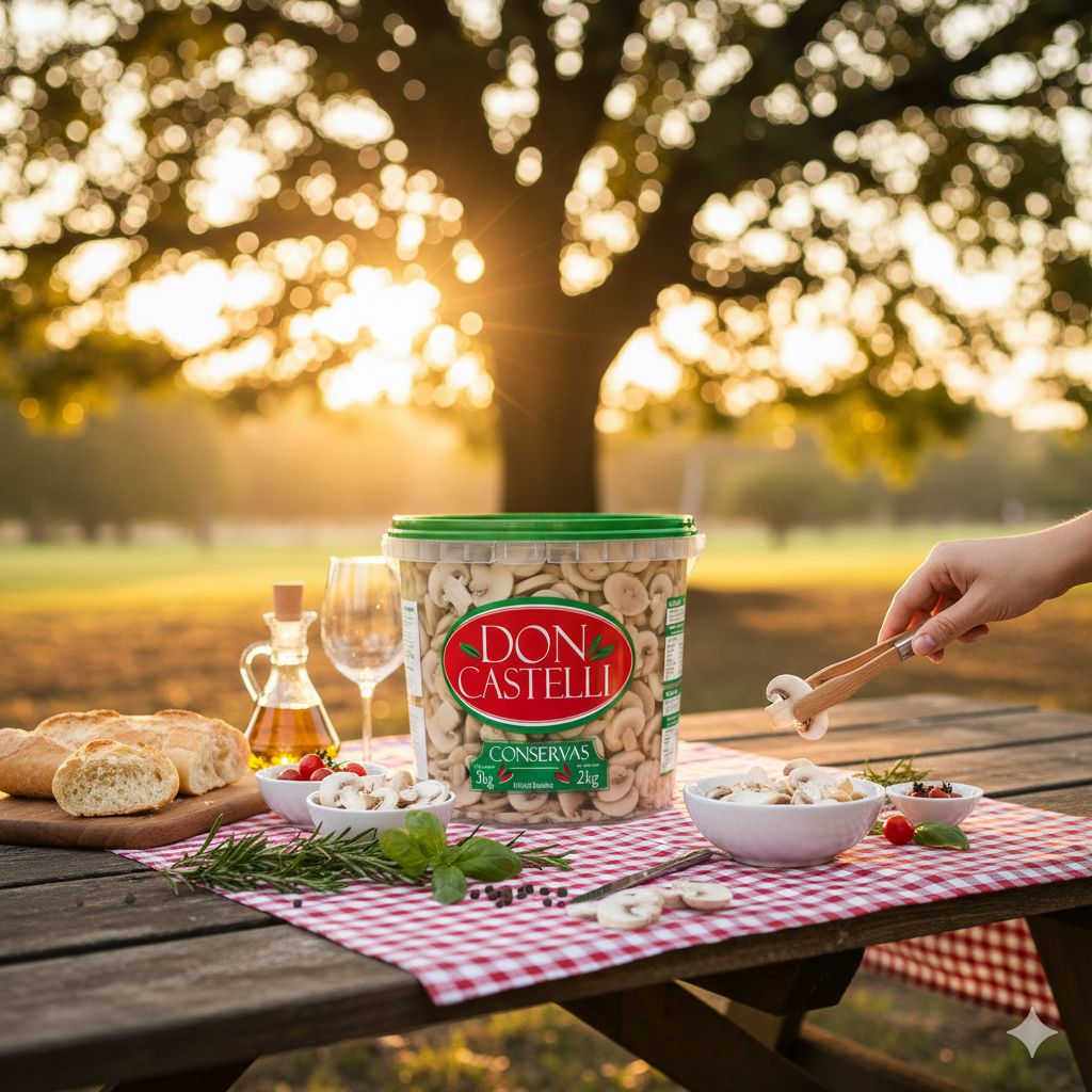 Cogumelo Fatiado Don Castelli - Balde 2kg