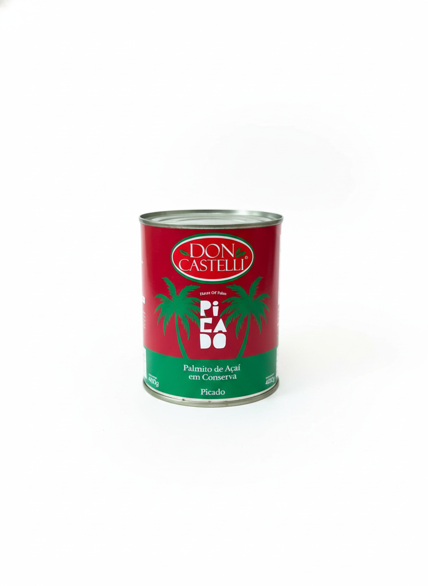 Palmito Em Lata Don Castelli Picado Selecionado 500g - Palmito Picado