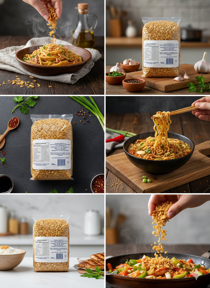 Alho Frito Pacote Selecionado - 1,02 kilos