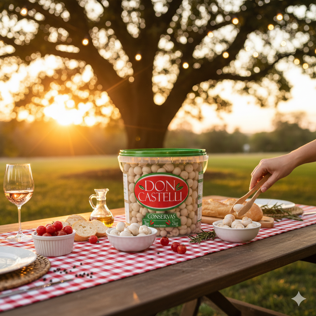 Mini Cogumelos Inteiros Don Castelli - Balde 2kg