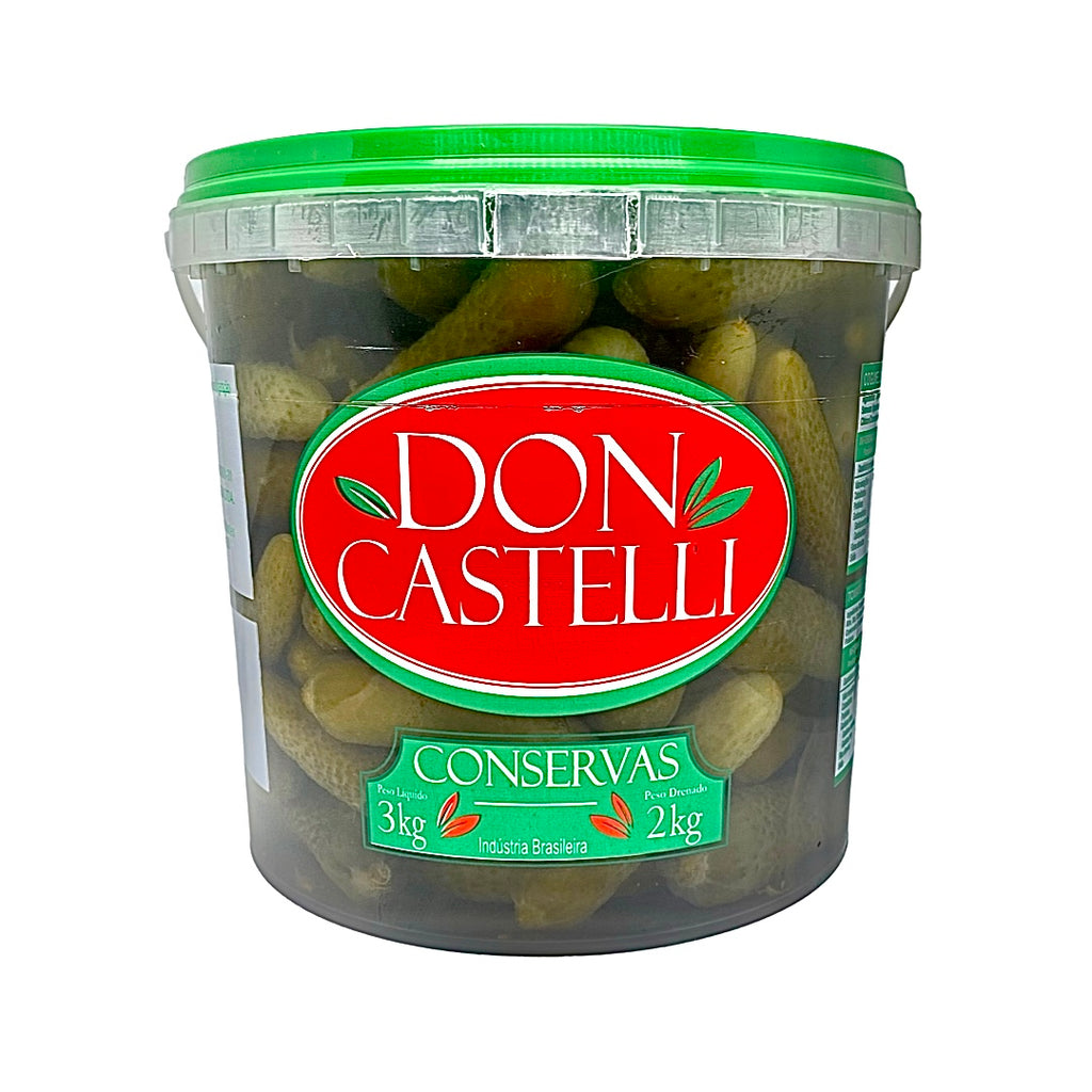 Mini Pepino Salgado Don Castelli - Balde 2kg