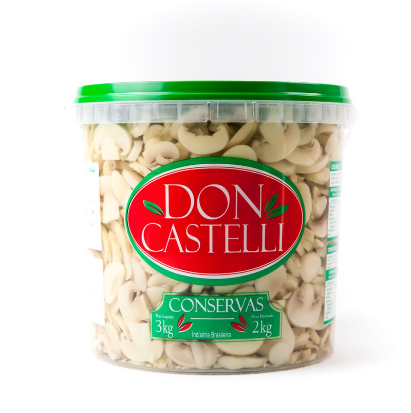 Cogumelo Fatiado Don Castelli 2kg