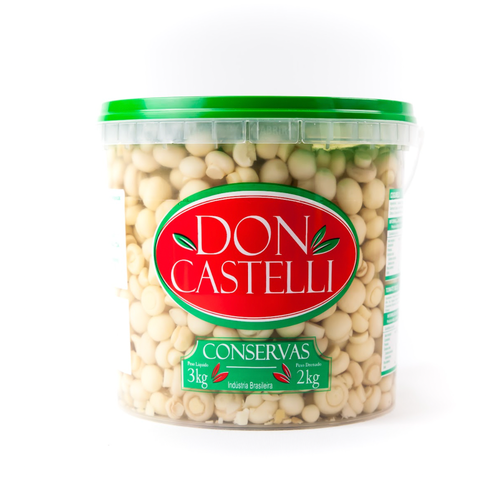 Mini Cogumelos Inteiros Don Castelli - Balde 2kg