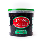 Azeitona Preta Sem Caroço Don Castelli - Balde 2kg