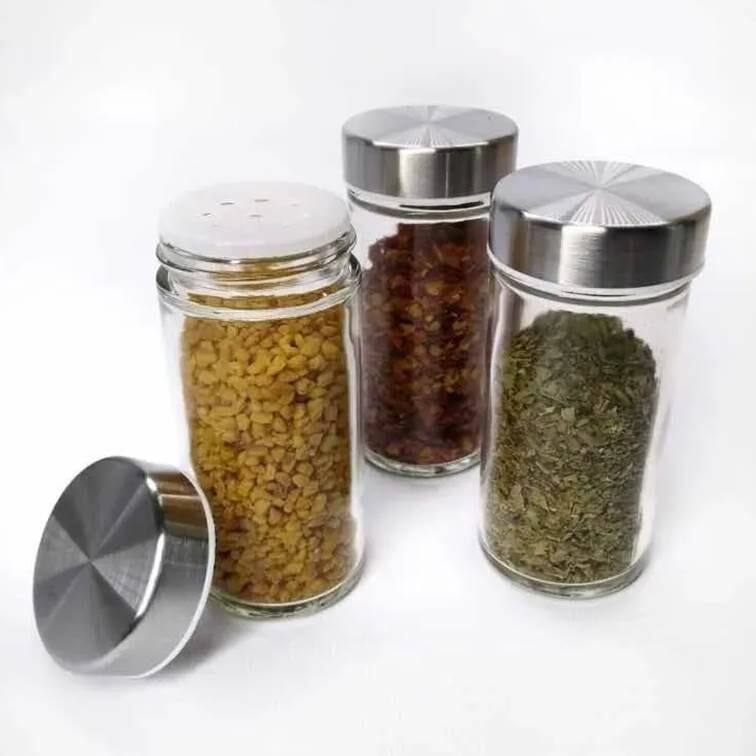 Porta Condimentos com Base Giratória Inox 12 Frascos